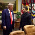Ukrainian President Volodymyr Zelensky (R) during his meeting with US President Donald Trump at the White House in Washington, DC