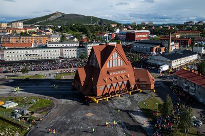 WATCH: Historic Swedish church on the move in logistical feat