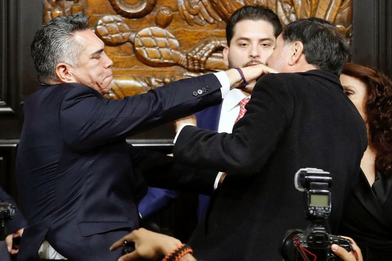 Mexican senators come to blows after heated debate