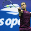 Carlos Alcaraz playing at the US Open