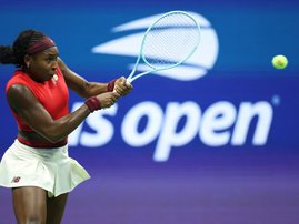 Coco Gauff at the US Open tennis tournament