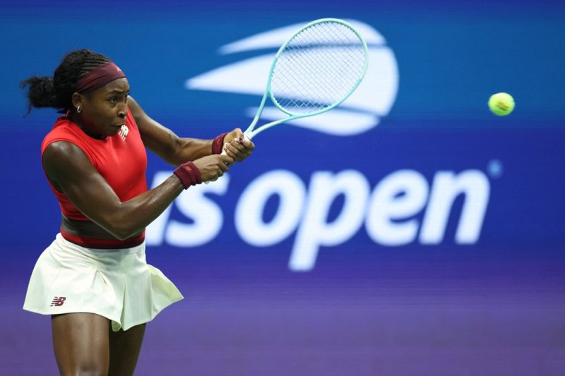 Coco Gauff at the US Open tennis tournament