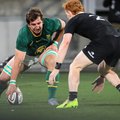 Kwagga Smith scores for the Springboks against the All Blacks