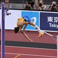 Armand Duplantis in action at the Athletics World Championship