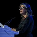 United Nations (UN) Special Rapporteur on the occupied Palestinian territories Francesca Albanese delivers the Nelson Mandela Annual Lecture at the Sandton Convention Centre.jpg