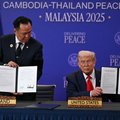Trump co- signing the Combodian Thailand ceasefire agreement
