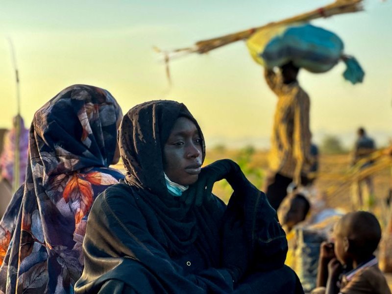 A displaced woman rests in Tawila Sudan