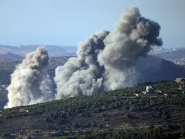 The Israeli military said it had carried out a series of strikes against Hezbollah in southern Lebanon