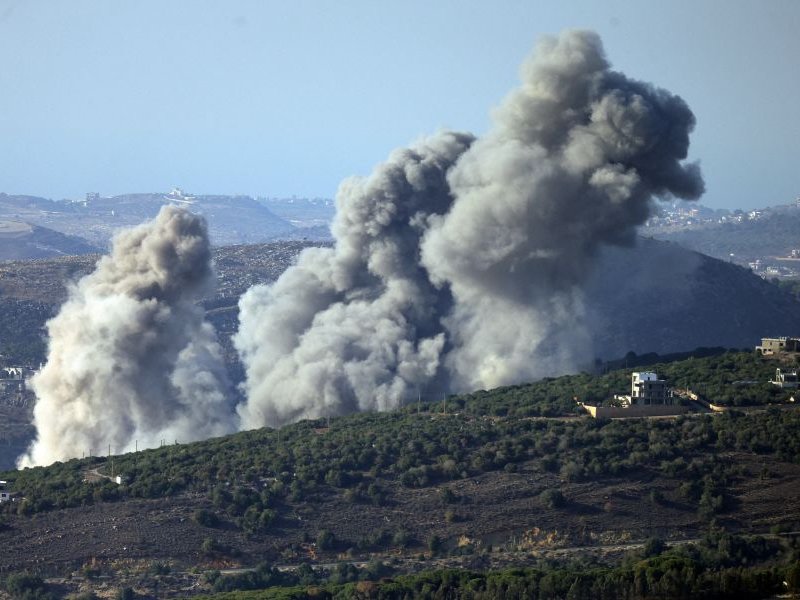 The Israeli military said it had carried out a series of strikes against Hezbollah in southern Lebanon