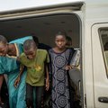 Nigerian school girls being handed over