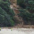 A landslide smashed into a campsite in rain-swept northern New Zealand leaving multiple people missing