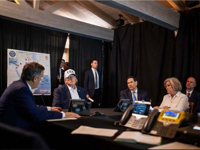 This official White House photograph Iran Attack
