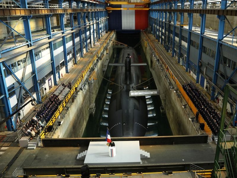 French Submarine With President Emmanuel Macron