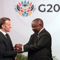 South African President Cyril Ramaphosa and French President Emmanuel Macron