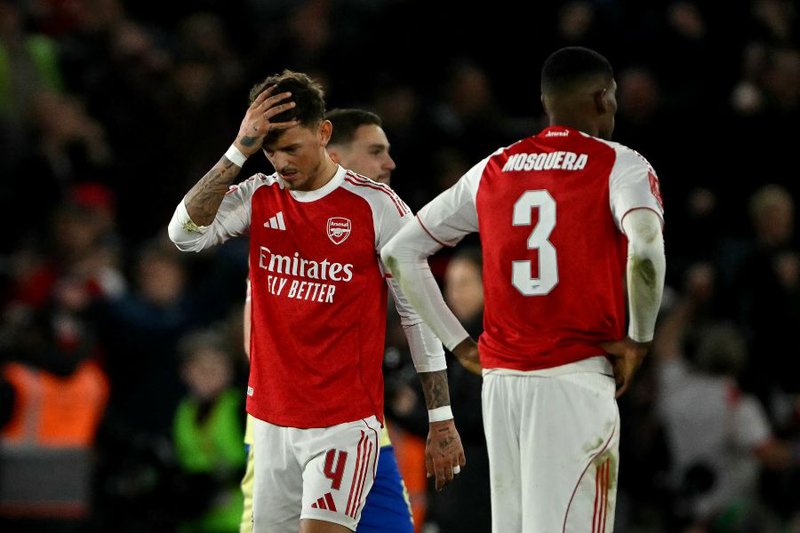 Arsenal's English defender #04 Ben White