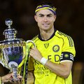Cristiano Ronaldo after winning the Saudi Pro League title