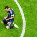 Lionel Messi of Argentina after they beat England in the World Cup semi-final