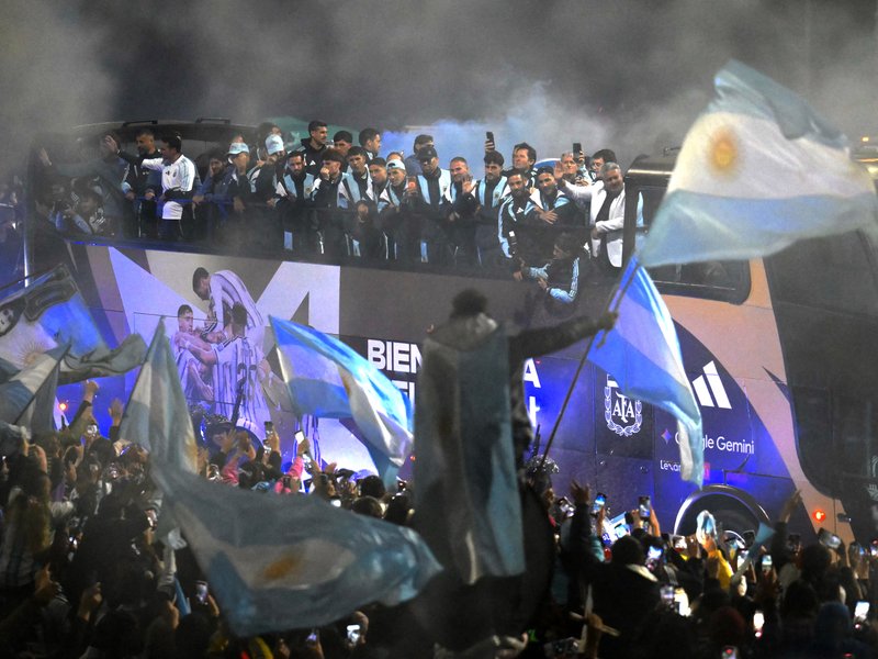 Argentina squad homecoming