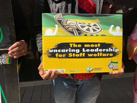 ANC staff picket