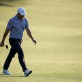 AUGUSTA, GEORGIA - APRIL 11 Rory McIlroy of Northern Ireland walks the 18th fairway during the third round of the 2026 Masters Tournament at Augusta National Golf Club