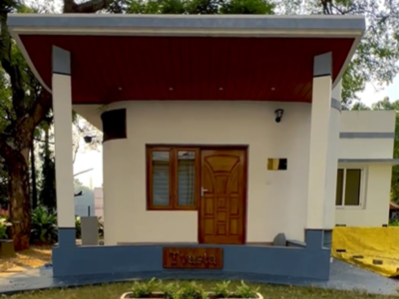 A 3D printed home in India