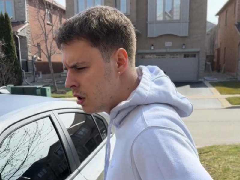 A Caucasian man looking confused
