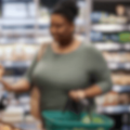 A black woman shopping for groceries