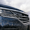 A closeup of a Volkswagen Touareg headlight
