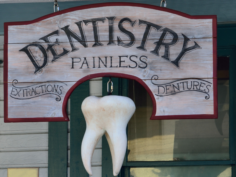 A dentist business shopfront