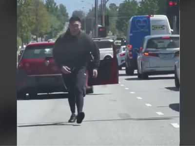Instant karma for man with road rage