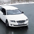 A Lego car replica made to look like a Volvo sedan