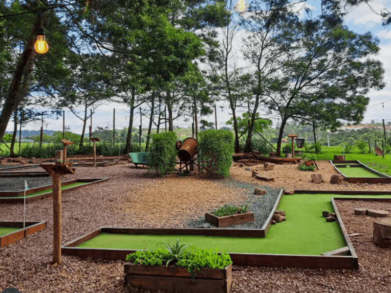 A mini golf course at the Fig Tree Farm in Hillcrest KZN