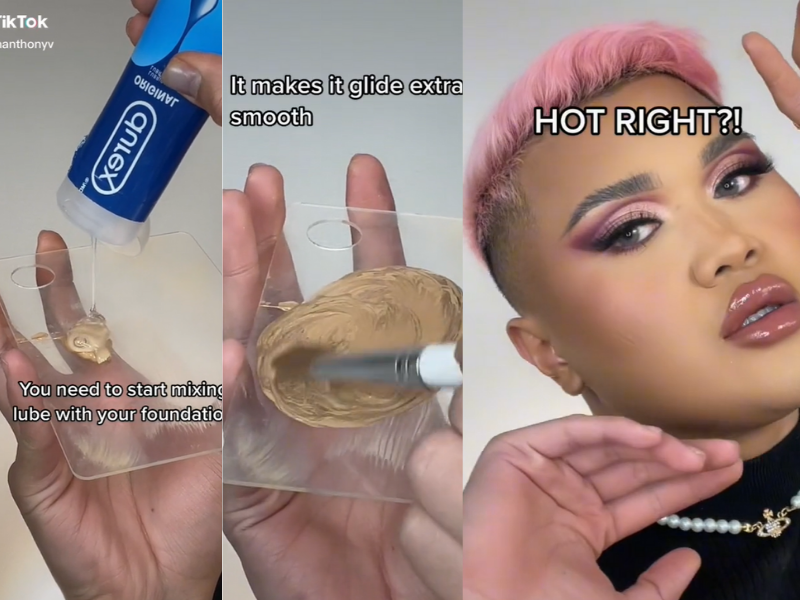 WATCH: Would you try out the new trend of using lube as makeup primer?