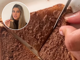 A woman reacts positively after biting into Milo toast