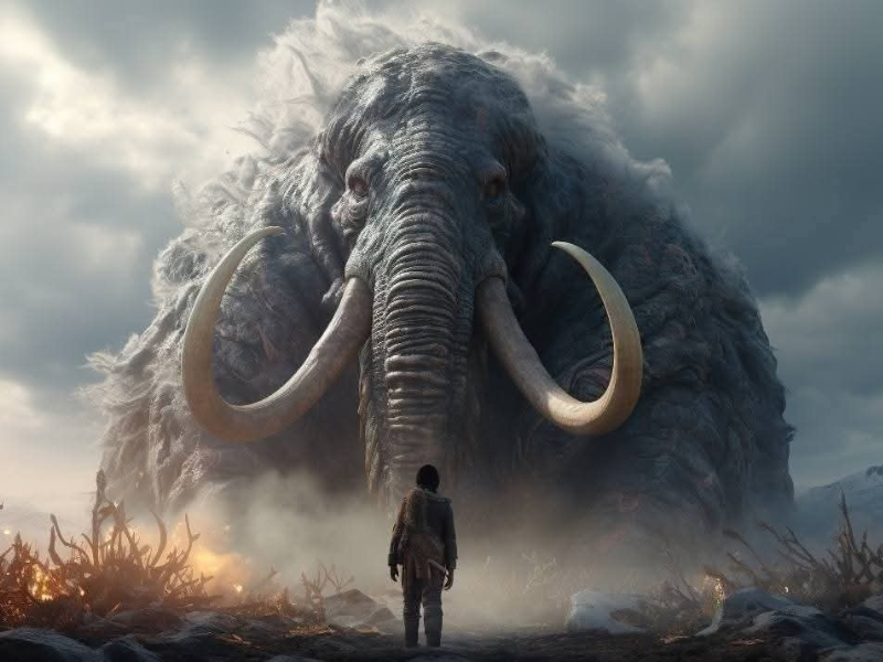 A picture indicative of the ice age
