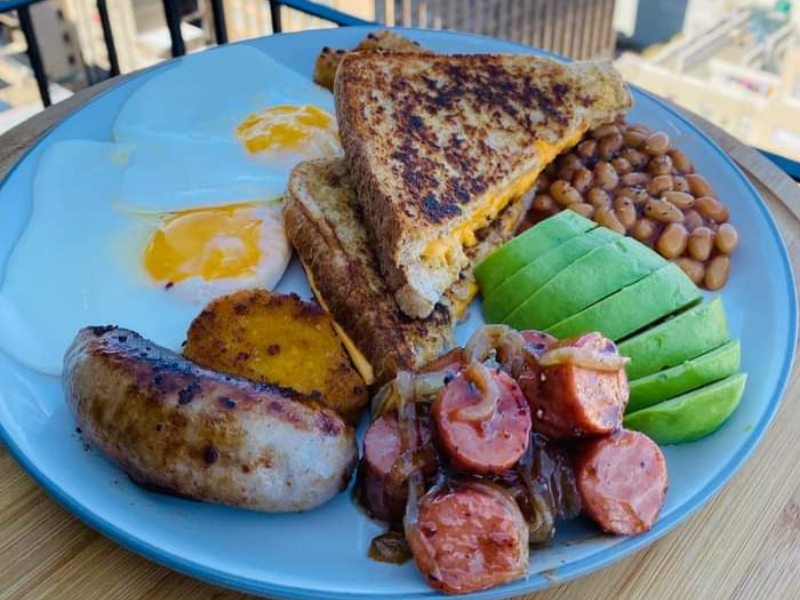 A plate of food