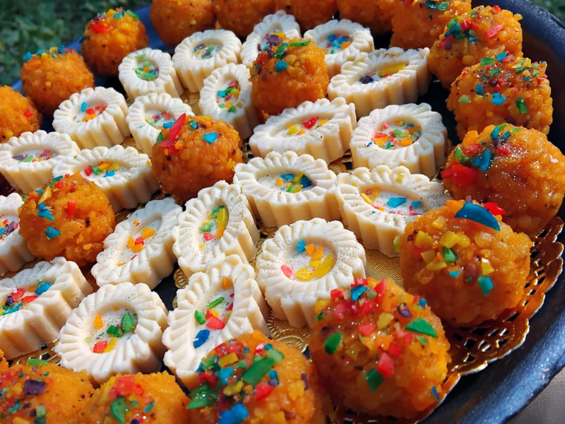 A platter of sweetmeats from the blooming platter in KZN