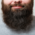 A portrait of a man with thick beard smiling