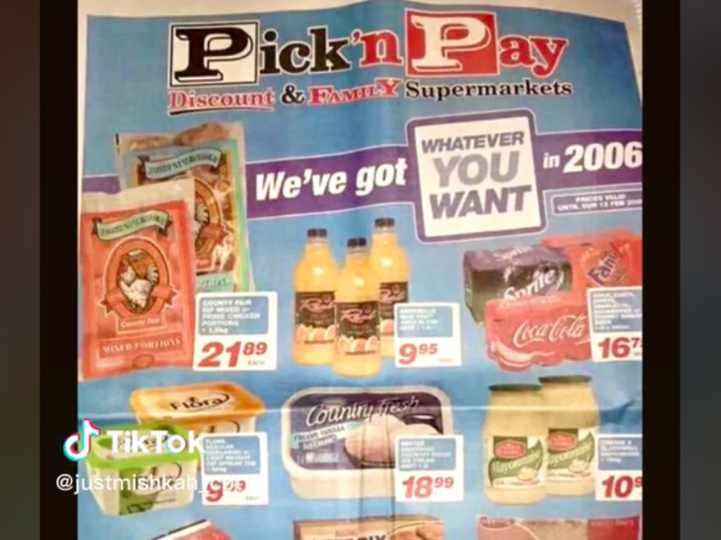 A pricing leaflet from Pick n Pay