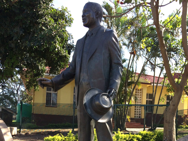 A statue of Chief Albert Luthuli in KwaDukuza KZN