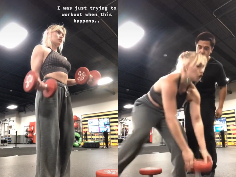 WATCH: Ever used TikTok to make a point? Check out why this woman got a guy banned from the gym...
