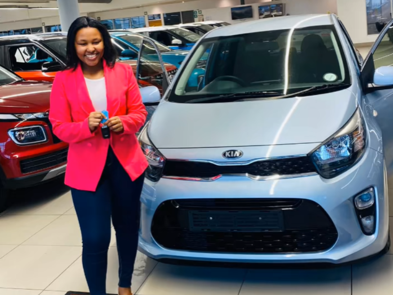 Woman shares how she bought her first car with cash at 24
