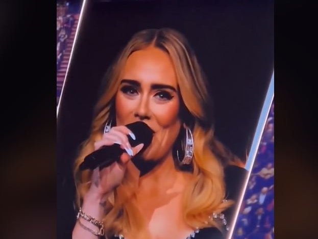 Adele crying