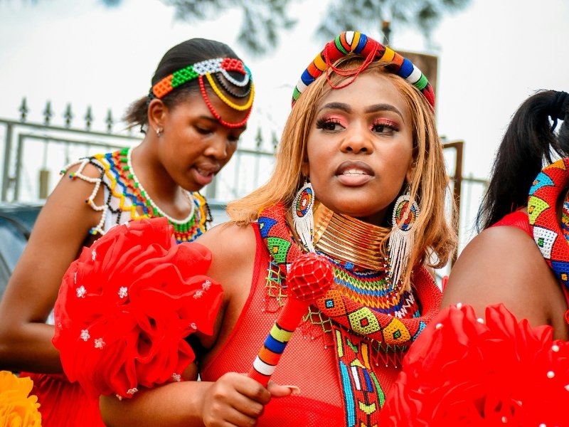 African women wearing traditional attires