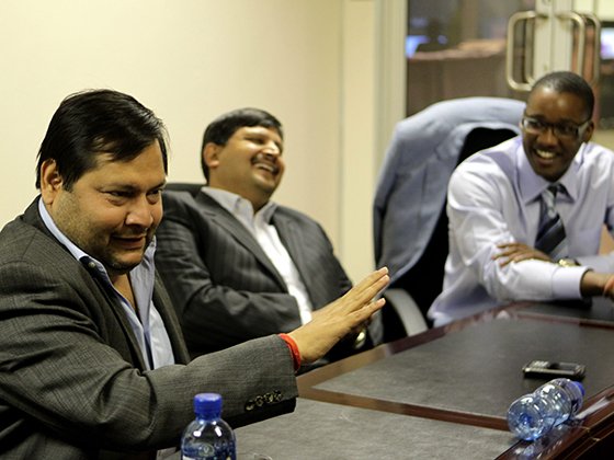 Ajay and Atul Gupta with Duduzane Zuma