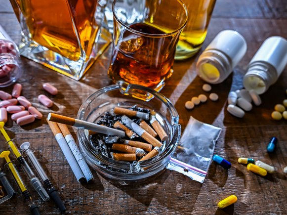 Alcohol, cigarettes and drugs