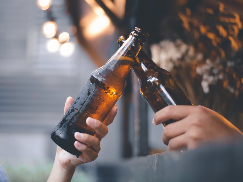 Alcohol bottles