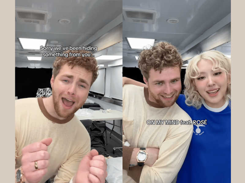 Alex Warren and Rosé