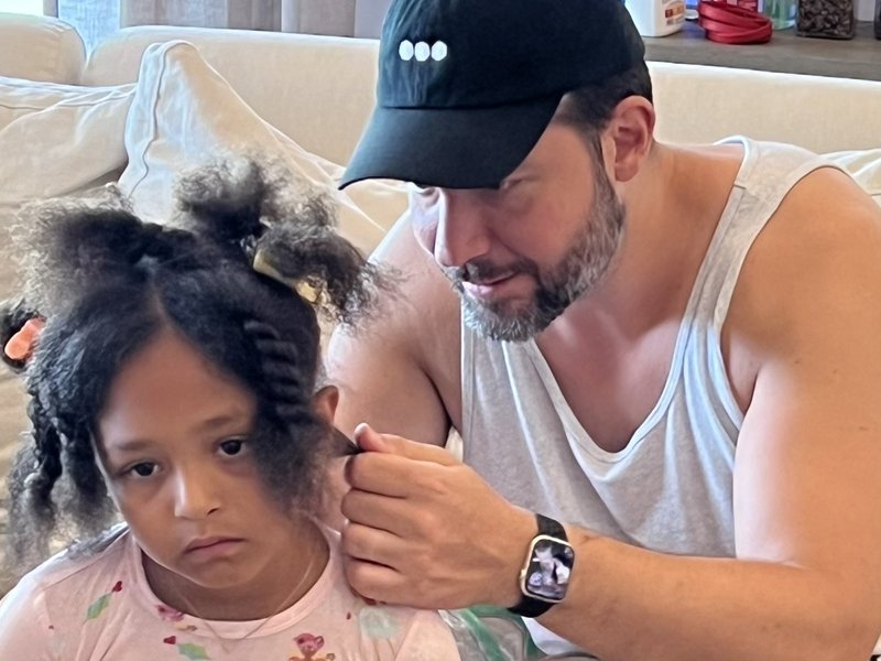 Serena Williams's husband Alexis Ohanian and their daughter Alexis Olympia