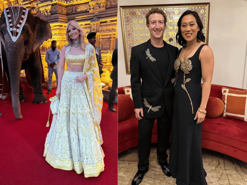 Ambani wedding guests Ivanka Trump and Mark Zuckerberg